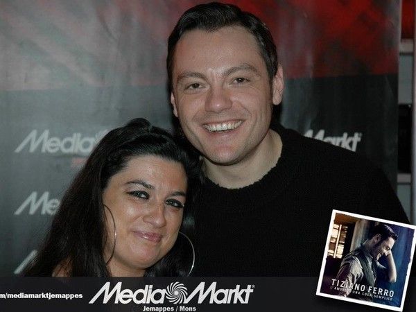moi et le chanteur Tiziano Ferro